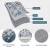 Ombre Vintage Area Rug Distressed Washable Living Room Bedroom Rug Indoor Carpet Ultra-Thin Soft Rug for Office Dining Room Non-Slip - 3 of 4