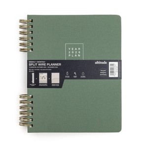 Altitude 2025-2026 15 Months Planner 8"x10" Monthly/Weekly Dark Sage - 1 of 4