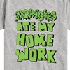 Boys' - Instant Message - Zombies Ate My Homework Short Sleeve Graphic T-Shirt - 2 of 4