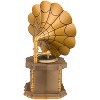 Gemmy 11 in Animated Spinning Gramophone Tabletop Prop - Gold - 2 of 4