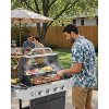 MASTGOAL 4-Burner Propane Gas BBQ Grill with Side Burner, Stainless Steel Barbecue Grill with Enameled Cast Grates and Side Tables for Outdoor Cooking - 2 of 4