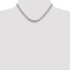 Black Bow Jewelry 6mm Sterling Silver Solid D/C Domed Curb Chain Necklace - 3 of 4