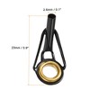Unique Bargains Stainless Steel Ring Guide Fishing Rod Tip Repair Kits 3 Pcs - 2 of 4
