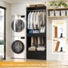 Aheaplus Closet System Organizer with Hanging Area, Freestanding Wooden Closet with Drawers - 3 of 4