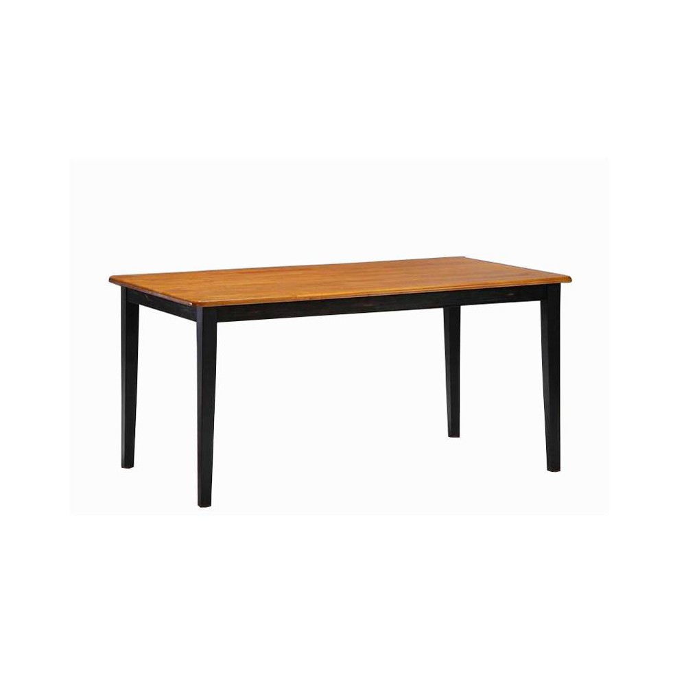 Photos - Dining Table Shaker  Black/Oak Brown - Boraam