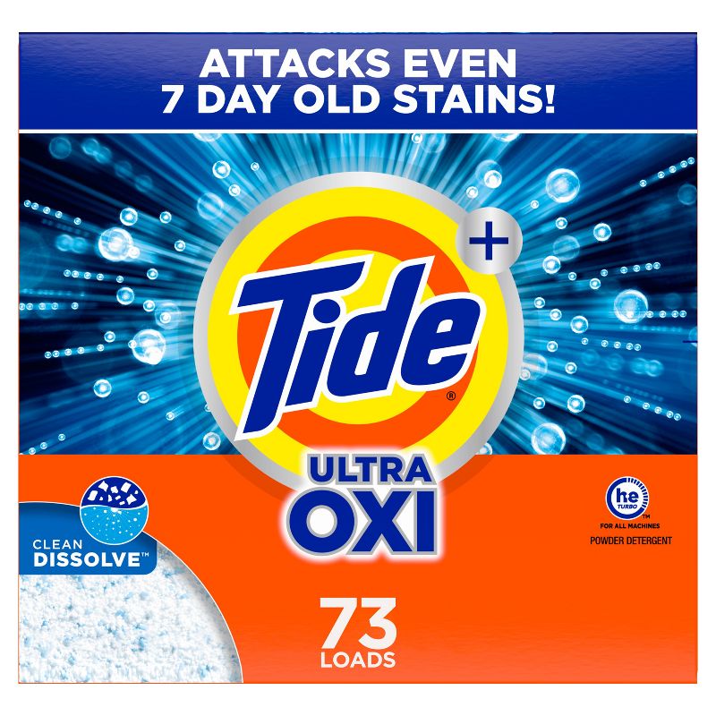 Tide Oxi Powder Laundry Detergent - 127oz, 1 of 9