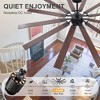 Airsurfer 80" Ceiling Fan with Light and Remote Control 12 Reversible Blades Ceiling Fan with 6-Speed Quiet DC Motor, 3 Color LED Light - 4 of 4