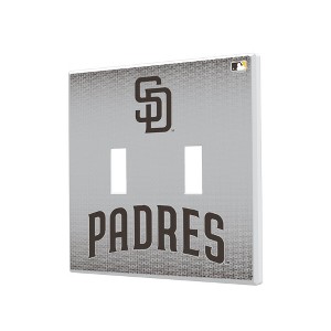 MLB National League Teams Linen Hidden-Screw Light Switch Plate for Double Toggle - 1 of 4