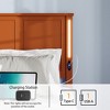 NicBex Queen Platform Bed Frame with Wood Headboard and Footboard,LED Lights and Charging Station,No Box Spring Needed,Easy Assembly,White/Black/Brown - 4 of 4