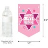 Big Dot of Happiness Pink Bat Mitzvah - Girl Party Bunting Banner - Party Decorations - Happy Bat Mitzvah - 2 of 4