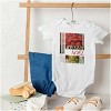 Poinsettia Christmas Joyeux Noel Baby Romper Boys or Girls Brisco Brands - 4 of 4