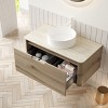 GDFStudio Winfough Modern Bathroom Vanity with Round Basin and Drawer - 2 of 4