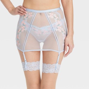 Women's Garden Party Lingerie Skirt - Auden™ Light Blue - 1 of 4