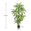 Acekool Artificial Brazilian Wood Tree with Pot, Realistic Indoor Faux Tree for Bedroom, Bathroom, Living Room, Office, and Entryway Décor - 3 of 4