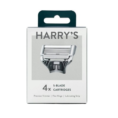 Harry's 5-blade Men's Razor Blade Refills – 4 Cartridges – Compatible