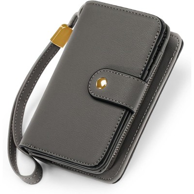 BEAFUP Small Wallet for Women,RFID Blocking PU Leather Wristlet Purse Large Capacity Bifold Wallet with ID Window for Travel,Shopping