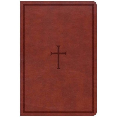 CSB Large Print Personal Size Reference Bible, Brown Leathertouch, Indexed - by  Csb Bibles by Holman (Leather Bound)