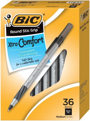 Bic Velocity Retractable Ball Pen Black Ink 1.6 Mm 36/pack Vlgb361bk :  Target