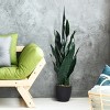 Costway Artificial Snake Plant 35.5''Fake Sansevieria Indoor-Patio Decor Green - 2 of 4