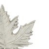 Gulches 7x3x10.5" Aluminum Leaf Marble Base Decor - Holiday Accent for Christmas Home Decor - 4 of 4