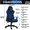 Gaming Chair High Back with TechniFlex Upholstery Reclines 150 Degrees and Adjustable Arms for Adults -3irtyhousy - 4 of 4