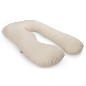 PharMeDoc Pregnancy Pillow, U-Shape Full Body Maternity Pillow - Organic Cotton Cover - 1 of 4