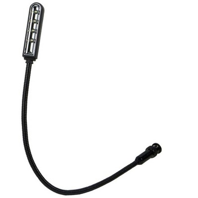 Monoprice Light for BNC Port - 16 Inch | Flexible, 4-LED lamp plugs, 10.6" (270mm) gooseneck - Stage Right Series