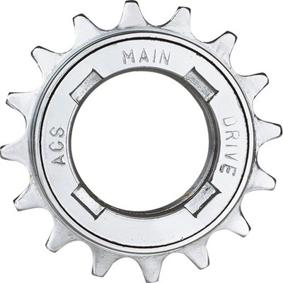 ACS Main Drive Freewheel 16t 16 tooth 1/8 Silver Bike Bicycle Replacement Gear