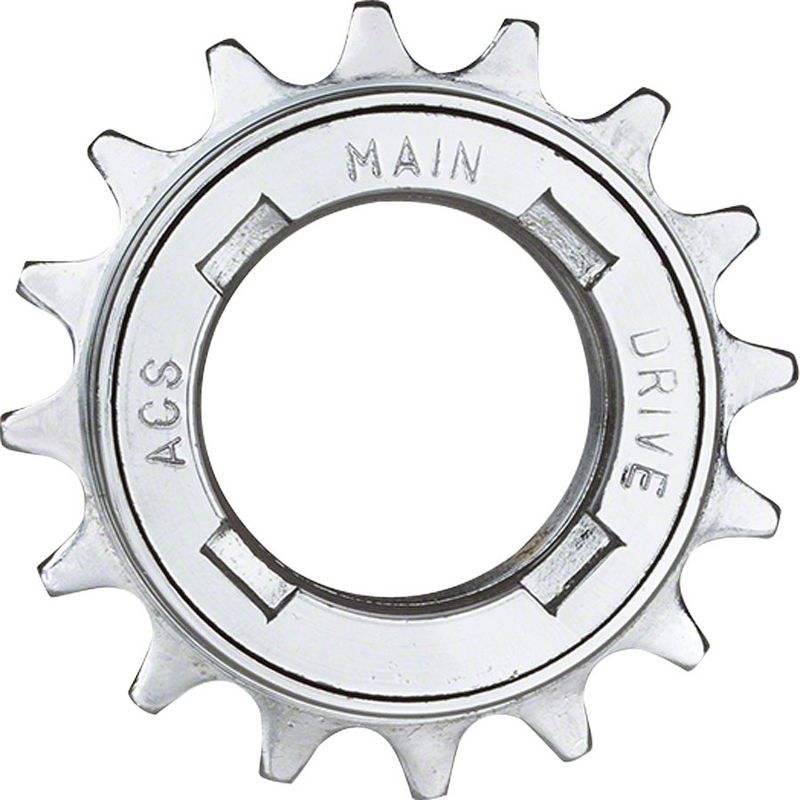 ACS Main Drive Freewheel 18t 18 tooth 1/8 Silver Bike Bicycle Replacement Gear, 1 of 2