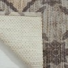 Patina Vie Vintage Inspired Accent Rug Black/Tan Circular Floral - 4 of 4