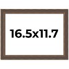 PosterPalooza | Elegant Brown Picture Frame - UV Acrylic, Backing Board, Hanging Hardware Included - 2 of 4