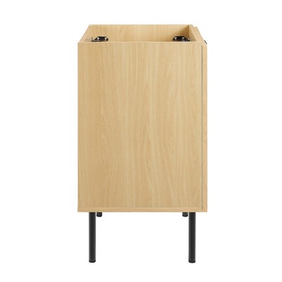 Chaucer Oak and Rattan 24" Single Bathroom Vanity Cabinet