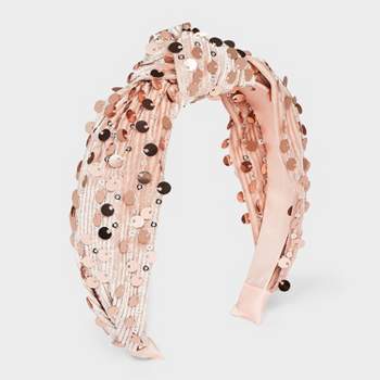 Girls' Sequin Top Knot Headband - Cat & Jack™ Pink