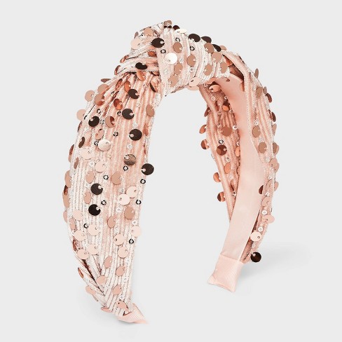 Girls' Sequin Top Knot Headband - Cat & Jack™ Pink