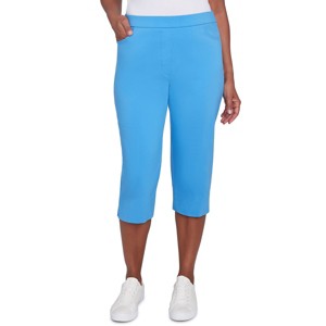 Alfred Dunner Womens Flat Front Allure Classic Clamdigger Pant - 1 of 4