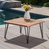 Vynxaria Patio Coffee Tables - 32.5" Industrial Rustic Outdoor Table - 2 of 4