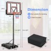 Safstar 7.4-10 FT Basketball Hoop Outdoor System w/ 44 Inch Shatterproof PC Backboard - 2 of 4