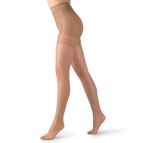 Hanes Premium Women's Perfect Leg Boost Energizing Tights - Jet Black