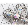 Anna-Kaci Antique Silvery Tone Multi Rhinestones Colorful Holy Cross Brooch Pin - 4 of 4