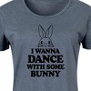 Women's - Instant Message - I Wanna Dance With Some Bunny Graphic T-shirt Dress - 2 of 4