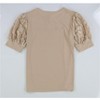 NY Collection Womens Puff Lace Sleeve Knit Blouse - 2 of 2