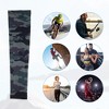 Unique Bargains Basketball Sports Camouflage Cooling Arm Elbow Compression Sleeve Green-gray-blue 1 Pair - 2 of 4