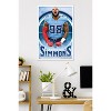 Trends International NFL Tennessee Titans - Jeffery Simmons 25 Framed Wall Poster Prints - 2 of 4