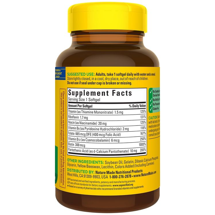 Nature Made Super B Energy Complex Softgels - 60ct, 2 of 10
