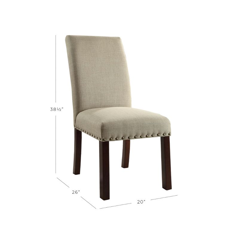 Set of 2 Michele Dining Chair with Nailhead Trim - HomePop, 3 of 14