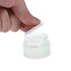 Unique Bargains Elegant Frosted Cream Glass Bottle for Bathroom 1 Pc - 3 of 4