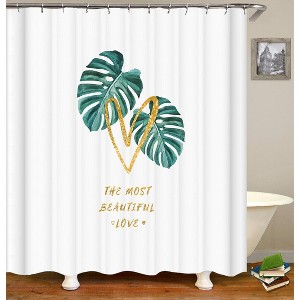 The Most Beautiful Love Shower Curtains for Bathroom Waterproof Fabric Bath Curtain Durable Soft Stylish Bathroom Decor 72x72 Inch - 1 of 1
