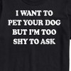 Men's - Instant Message - I Want To Pet Your Dog Short Sleeve Graphic T-Shirt - 2 of 4