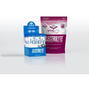 Vitalyte Electrolyte Powder Drink Mix Bundle, 1 Standup Pouch + 25 Count Packet, Cranberry & Citrus Flavor - 1 of 1