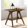 VYNXARIA Mid-Century Modern Wood End Table with Shelf - Stylish Design and Functional Storage for Living Room and More - 2 of 4